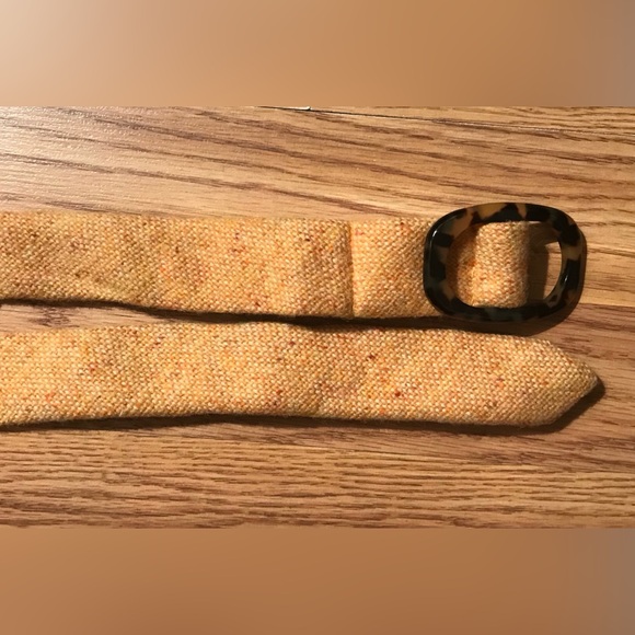 RARE J. Crew 100% Wool Knit Belt Rust Orange M/L NWOT - Picture 7 of 7